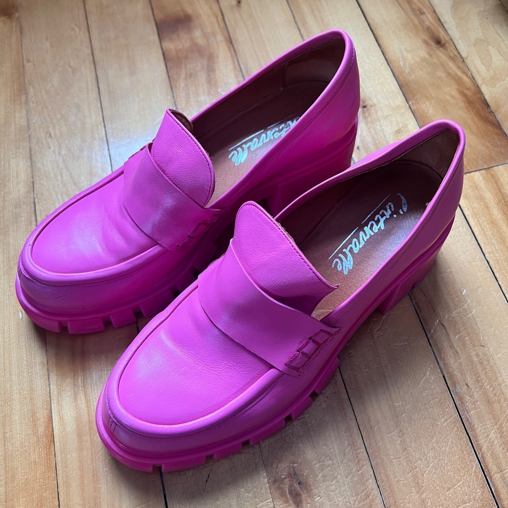 L’Intervalle | Pink Fuschia Platform chunky heels size 39